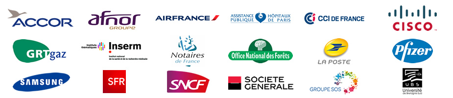 Logos de marque des Utilisateurs Heureux